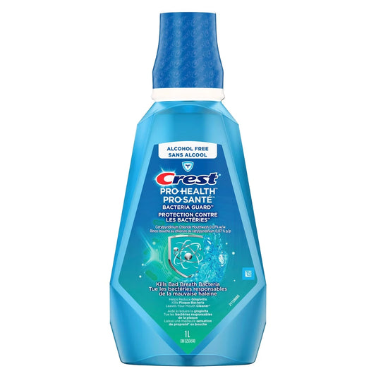 Crest Bacteria Guard Plus Mouthwash with 1.5% Hydrogen Peroxide, Mint 1L product image