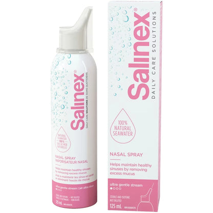 Salinex Daily Nasal Spray, Seawater Ultra Gentle front package