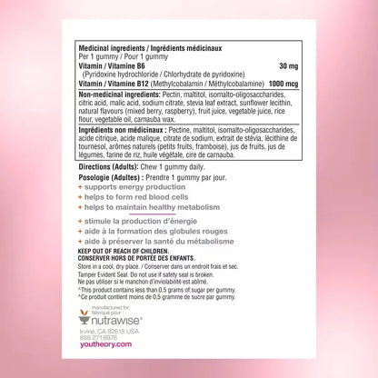 Youtheory B12B6 Gummies Zero Sugar product detail
