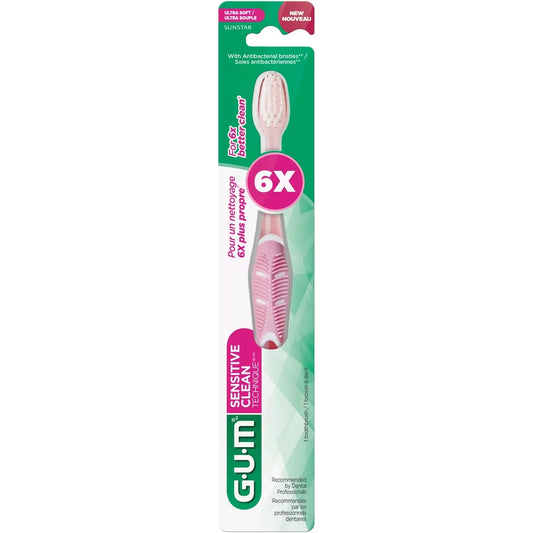 Gum TECHNIQUE® Sensitive Clean Toothbrush, Compact, Ultra Soft Bristles product detail