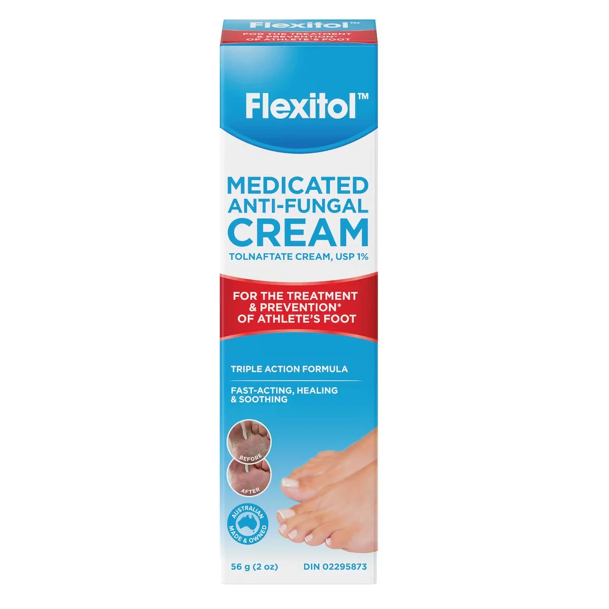 Flexitol Medicated Anti Fungal Foot Cream front package