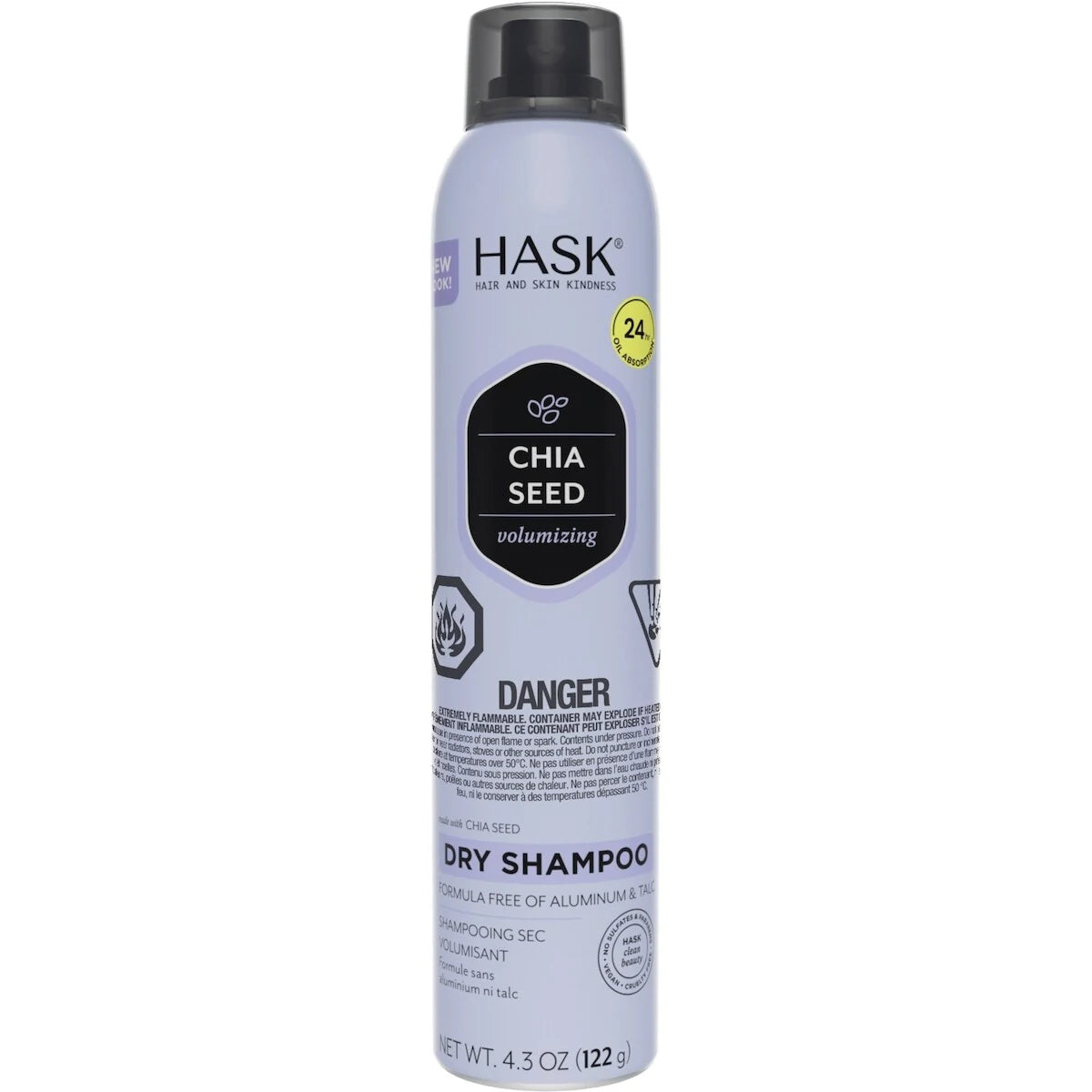 HASK Chia Seed Volumizing Dry Shampoo front package