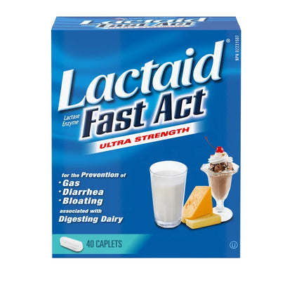 Lactaid Fact Act Caplets front package