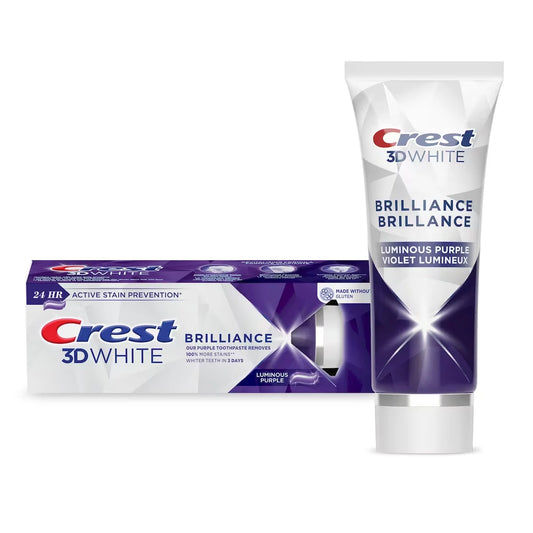 Crest 3D White Brilliance Teeth Whitening Purple Toothpaste product image