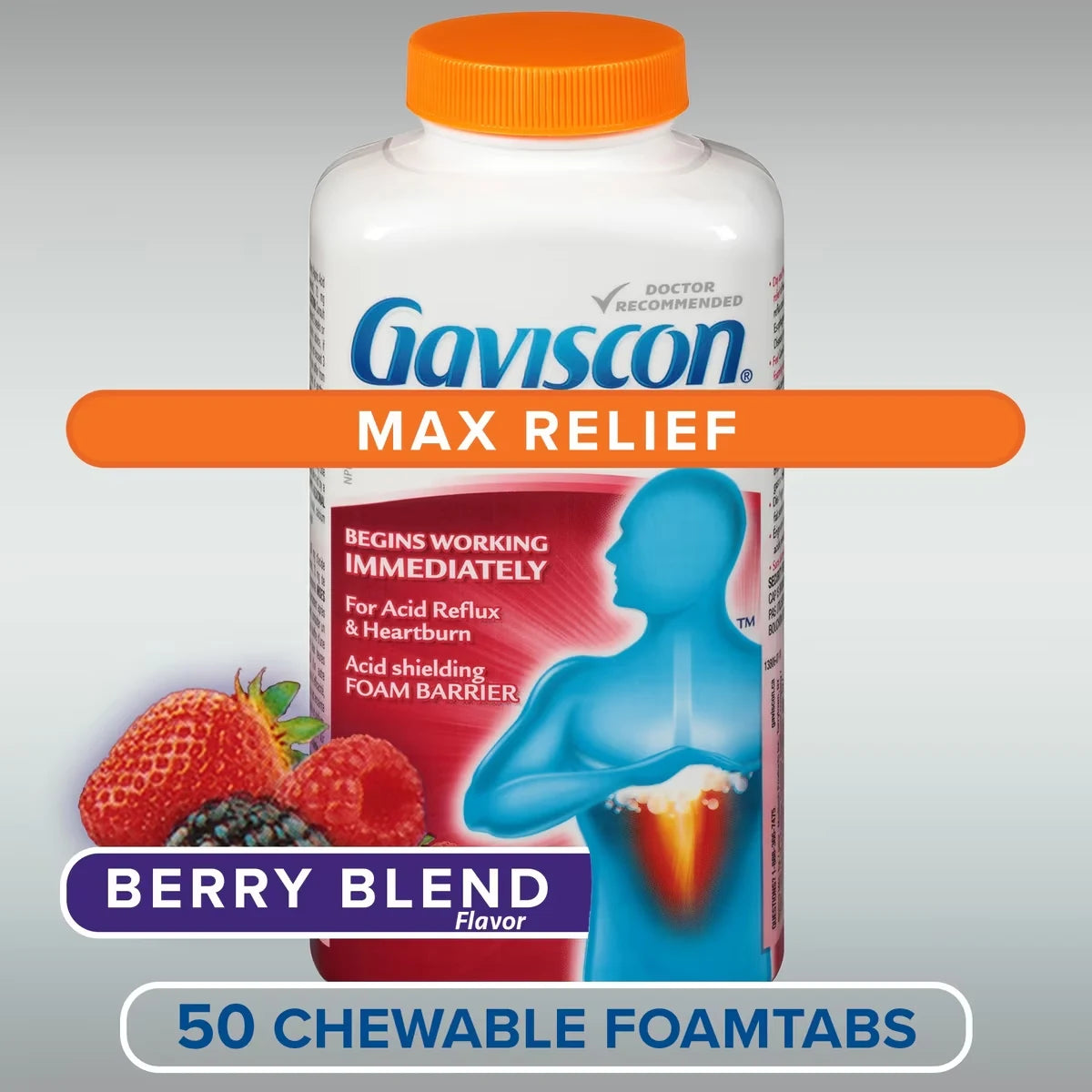 Gaviscon Max Relief Tablet Berry Blend product detail