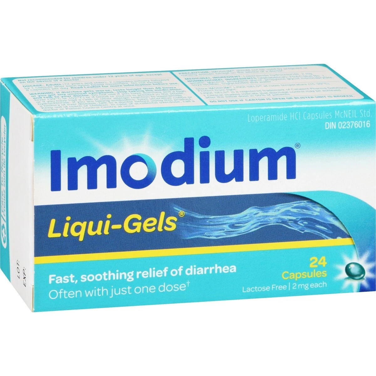 Imodium Diarrhea Relief, Liqui-Gels 24 ea product detail