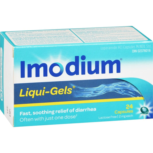 Imodium Diarrhea Relief, Liqui-Gels 24 ea product detail