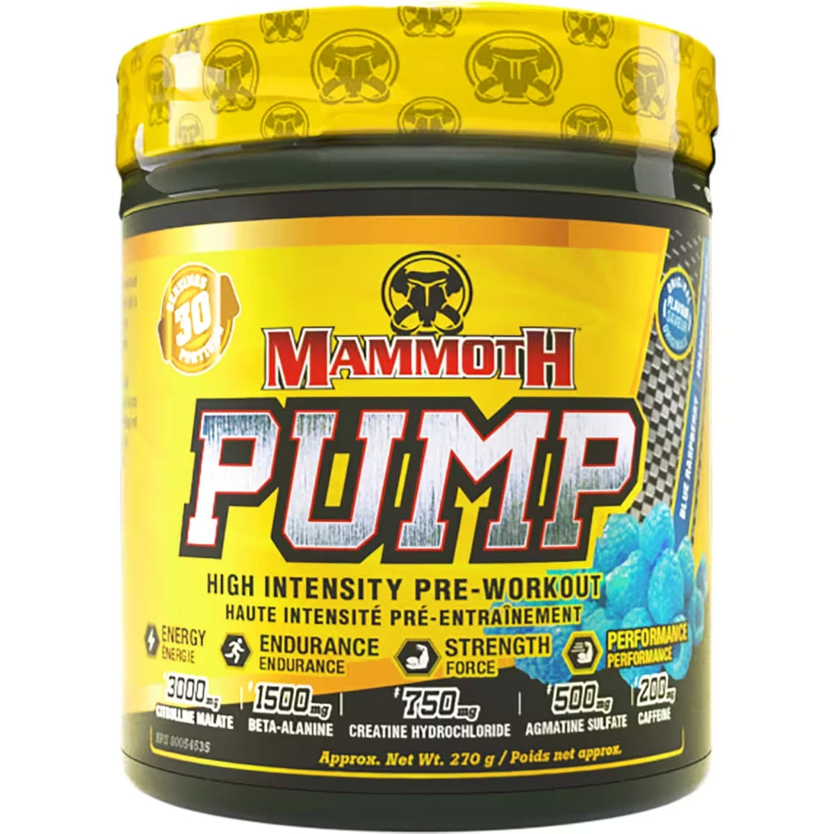 Mammoth Pump - Blue Raspberry front package