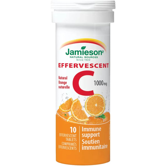 Jamieson Effervescent C 1,000 mg Orange front package