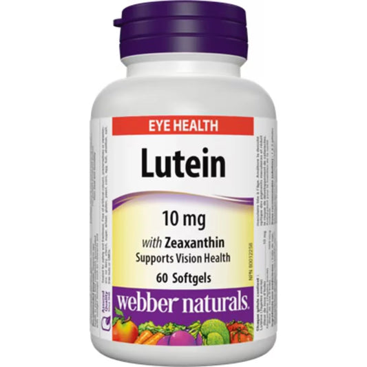 Webber Lutein 10 mg front package