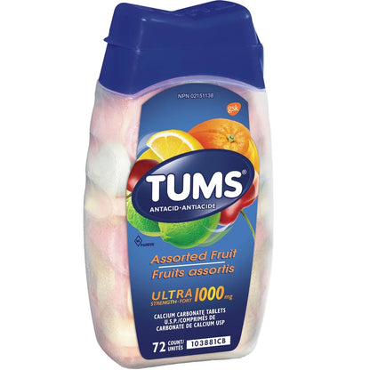 Tums Ultra Assorted Fruit 72 count product detail