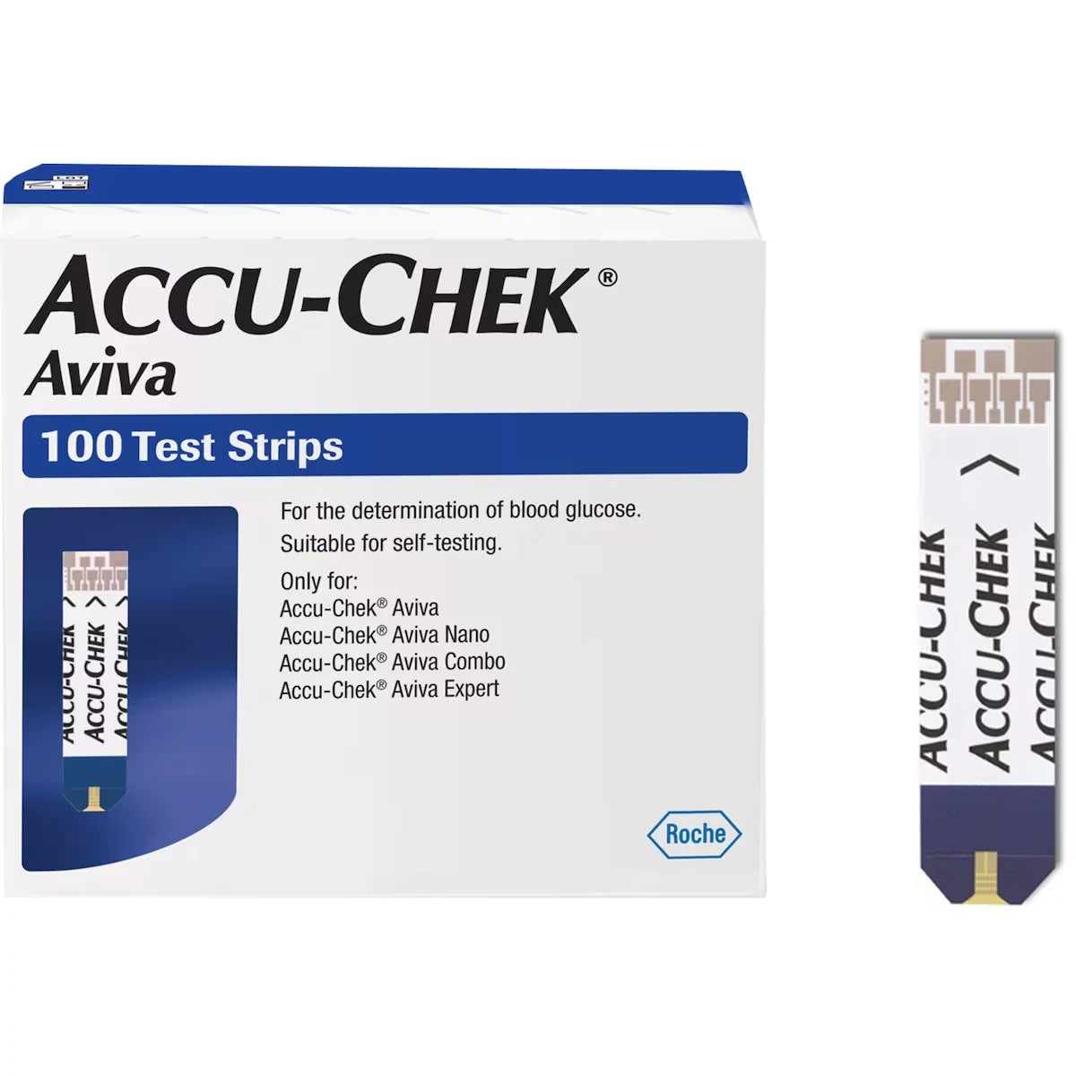 Accu-Chek Aviva Test Strips front package