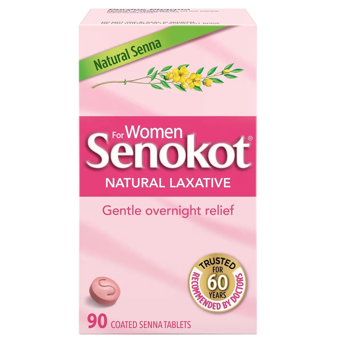 Senokot Natural Laxative for Women 90ct 90 count front package