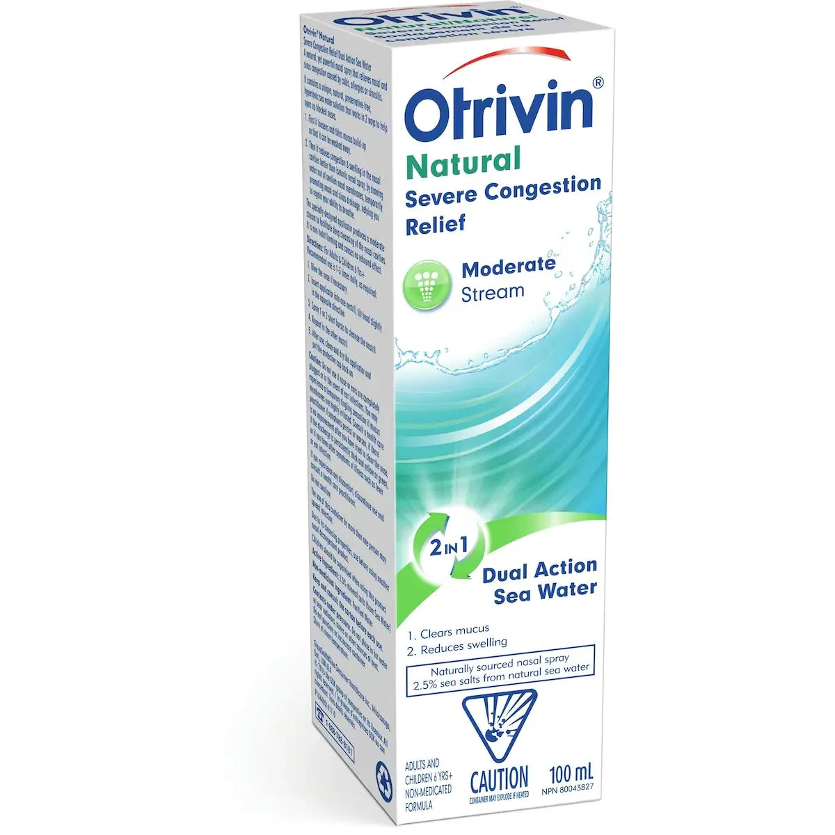 Otrivin Natural Severe Congestion Relief Moderate Stream product detail