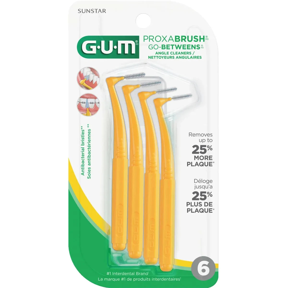 Gum proxabrush , Angle Cleaner, Tight - 6Ct front package