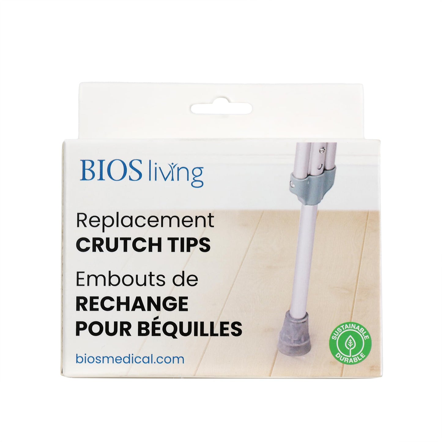Bios Thermor Crutch Tips (Pair) 2 count