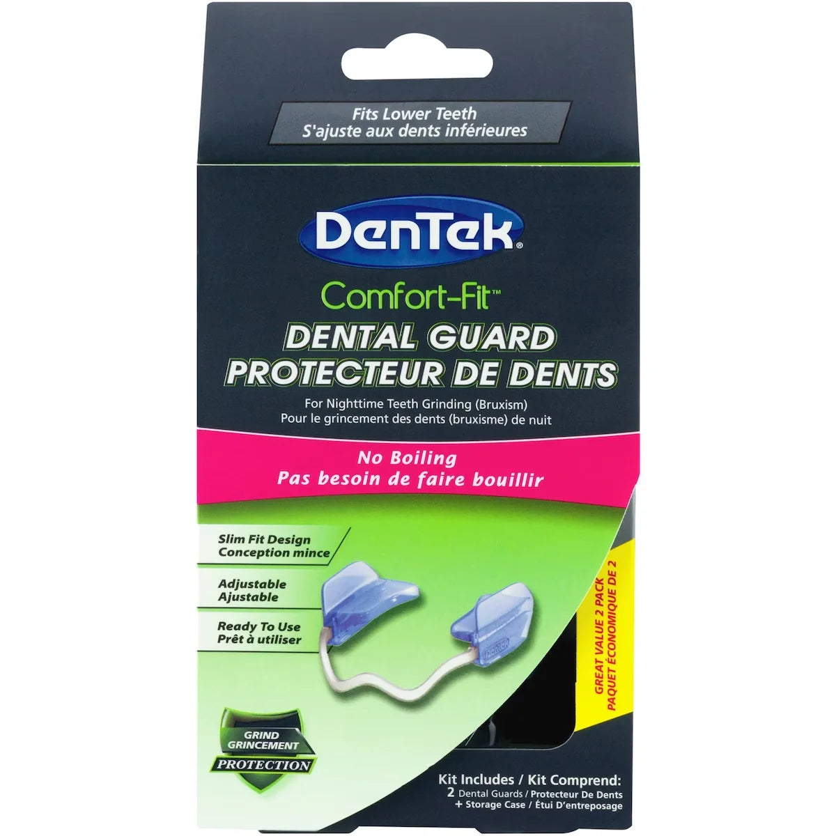 Dentek Comfort-Fit Dental Guard front package