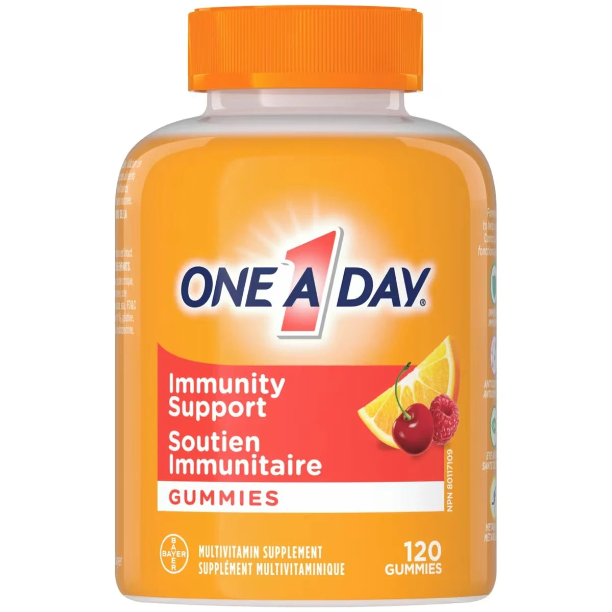 One A Day Multi+ Immunity Gummies For Adults front package