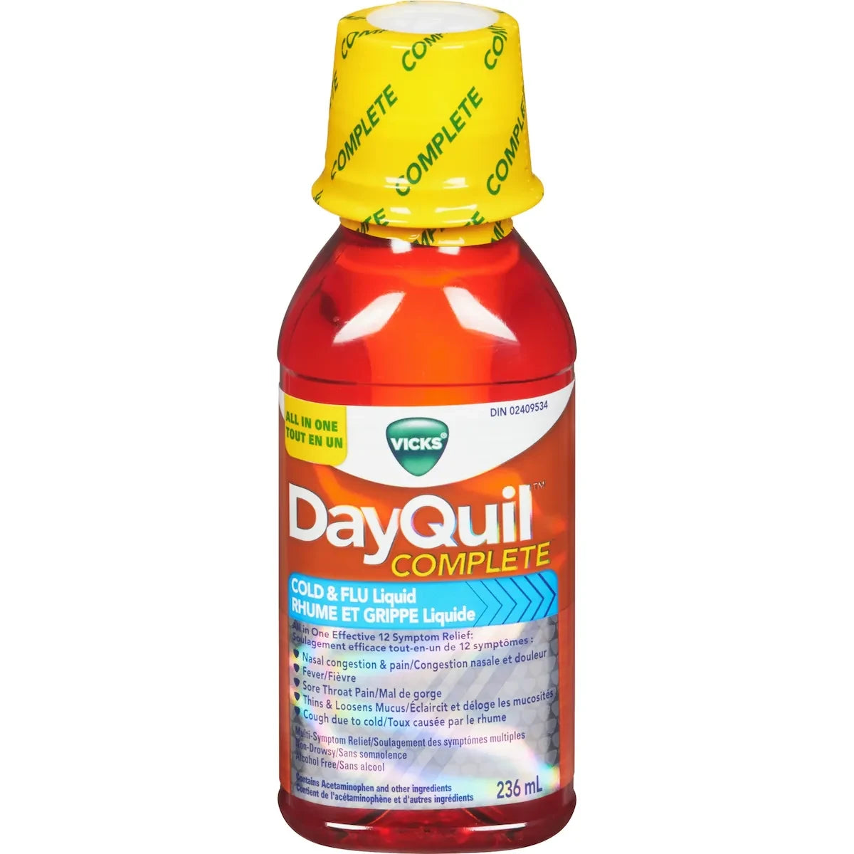Vicks DayQuil Complete Cold & Flu Liquid 236 mL front package