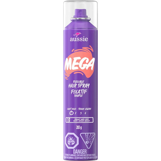 Aussie Mega Flexible Hair Spray for Curly Hair, Straight Hair, and Wavy Hair product image