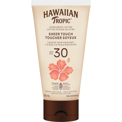 Hawaiian Tropic Sheer Touch Sunscreen Lotion SPF 30 front package