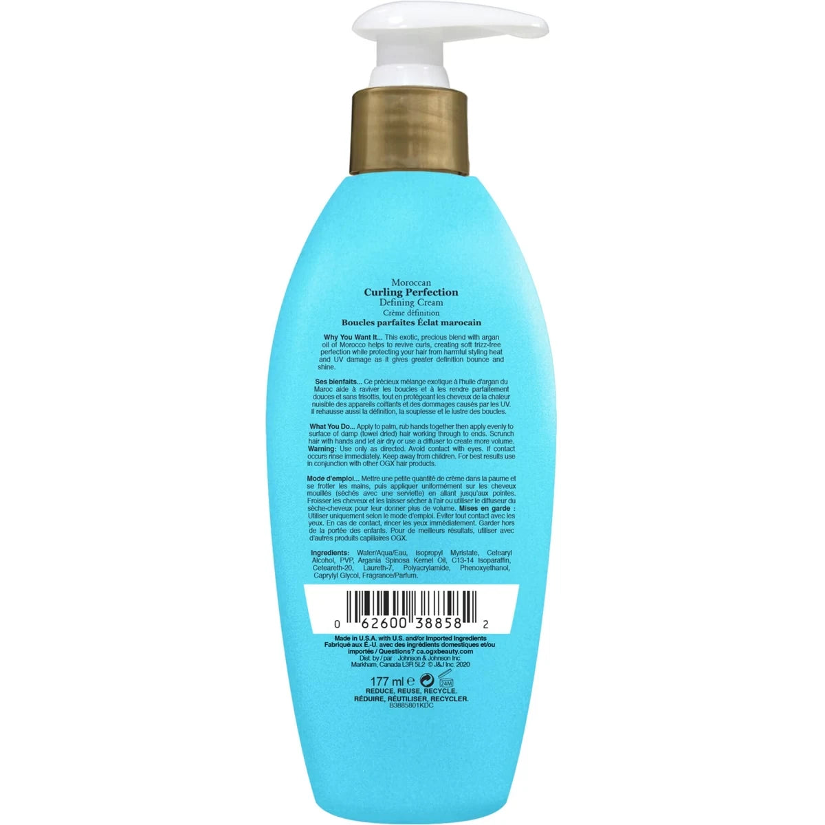 OGX Argan Oil of Morocco Curling Perfection Curl-Defining Cream product detail