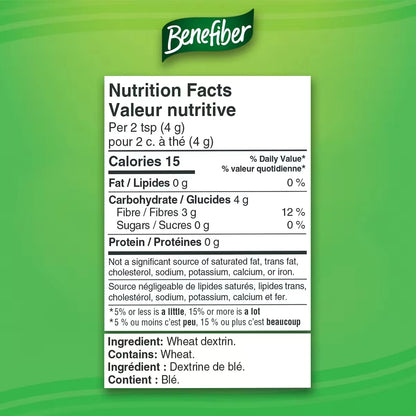 Benefiber Prebiotic Dietary Fibre Powder, Daily Fibre, 248 g product detail