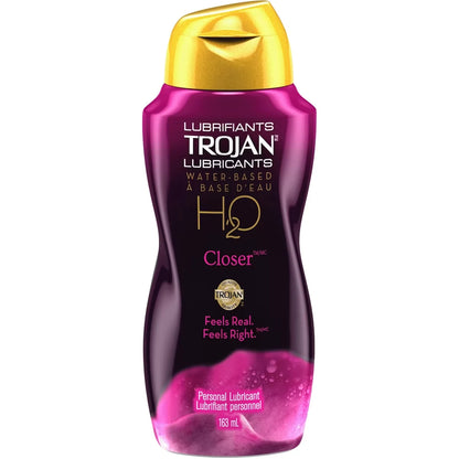Trojan H2O Closer Water-Based Personal Lubricant front package