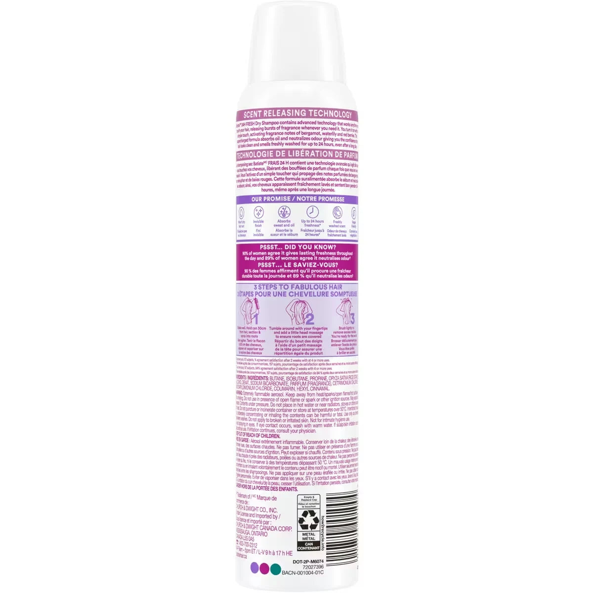 Batiste Dry Shampoo 24H Fresh product detail