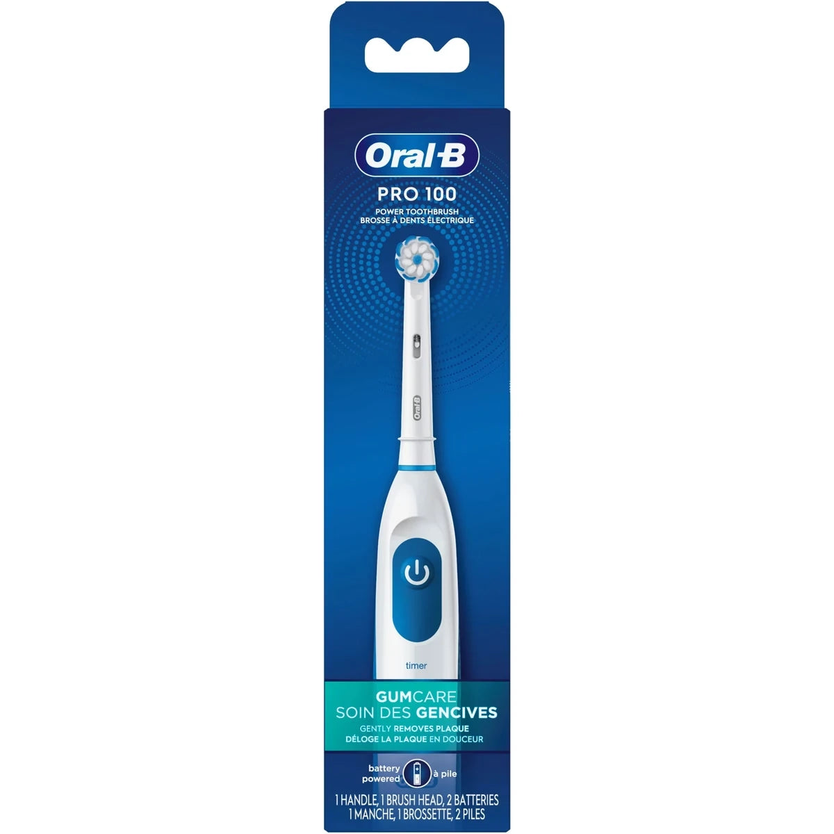 Oral B Proum Care, Battery Powered Toothbrush, White view 2