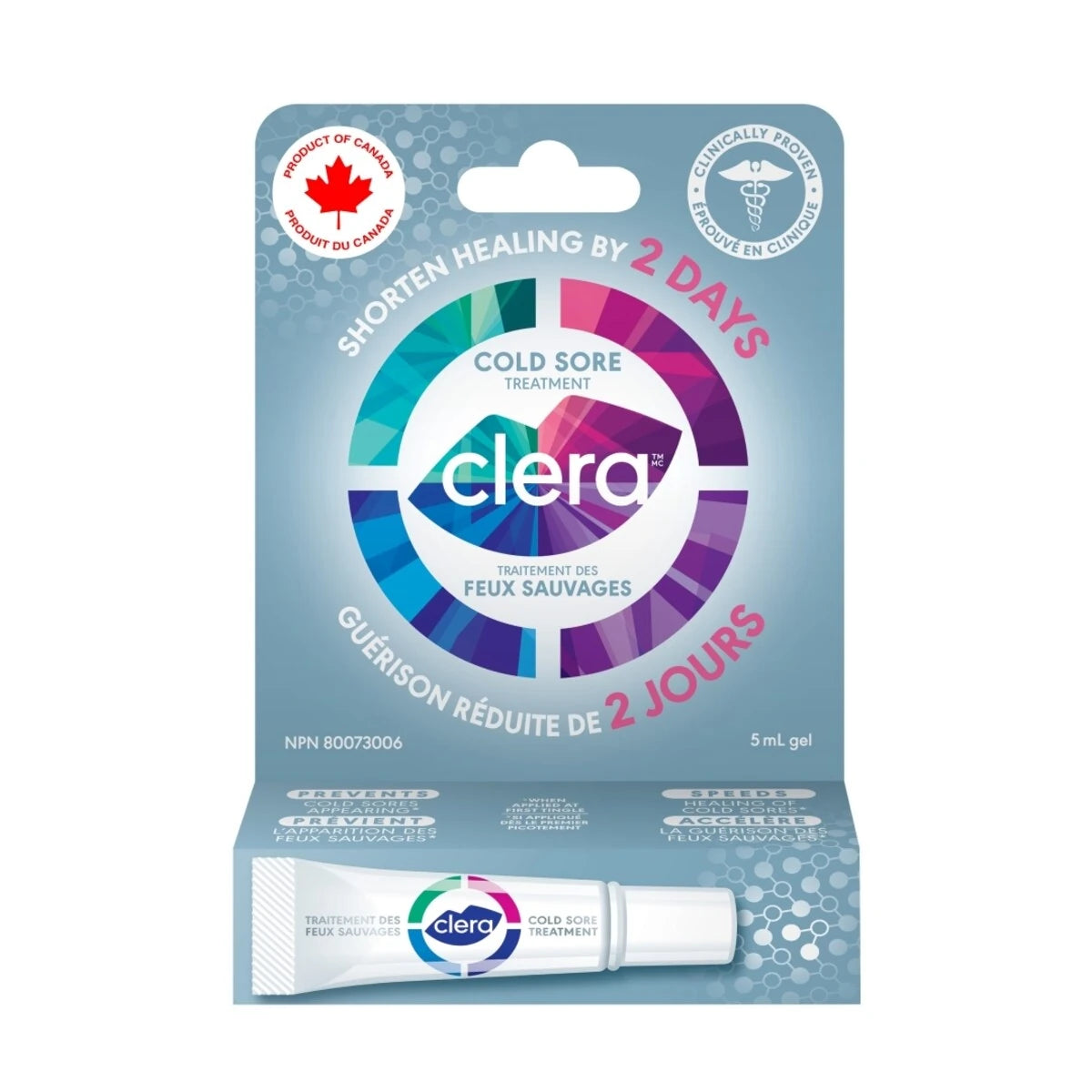 Clera Cold Sore Treatment front package