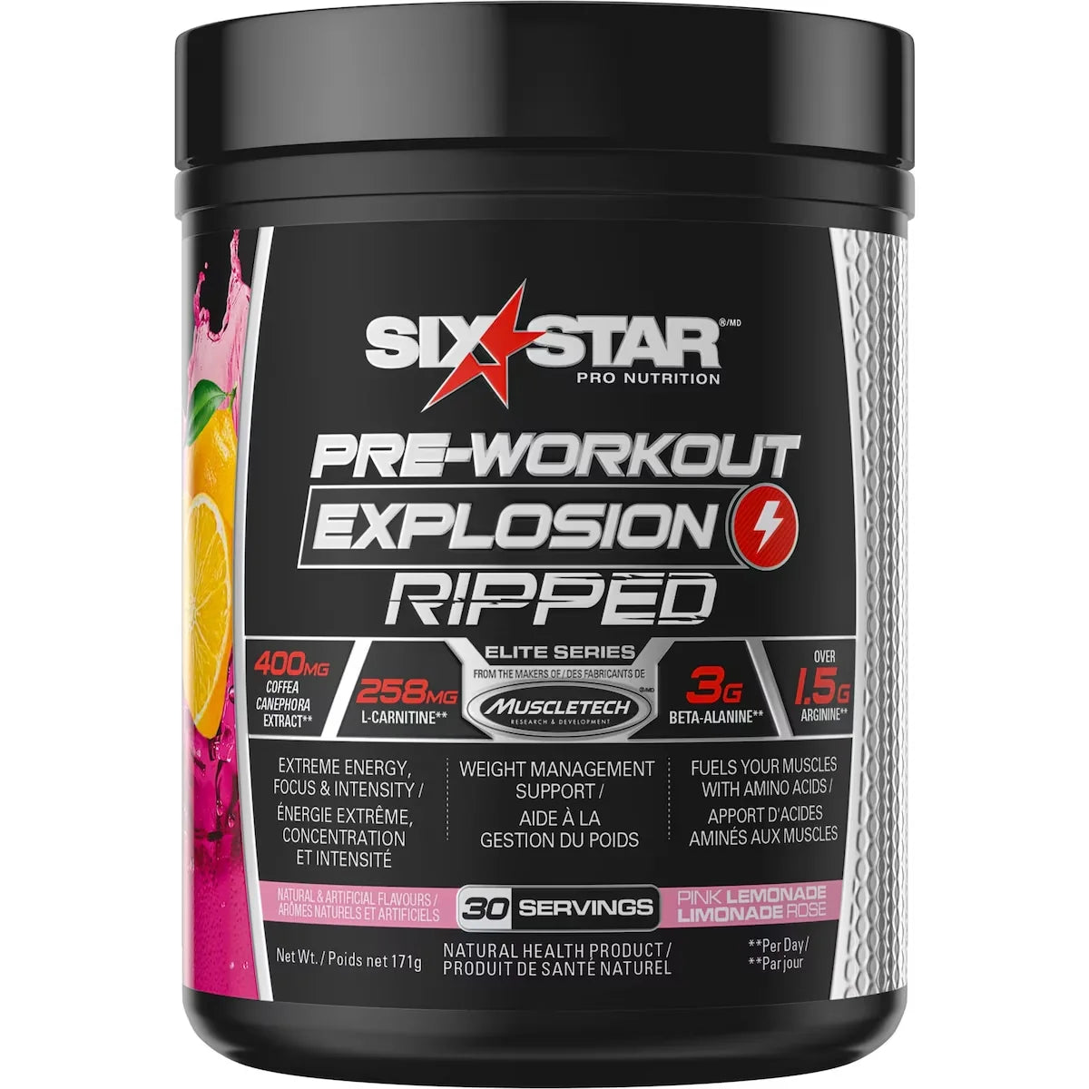 Six Star Pre Workout Explosion Ripped front package