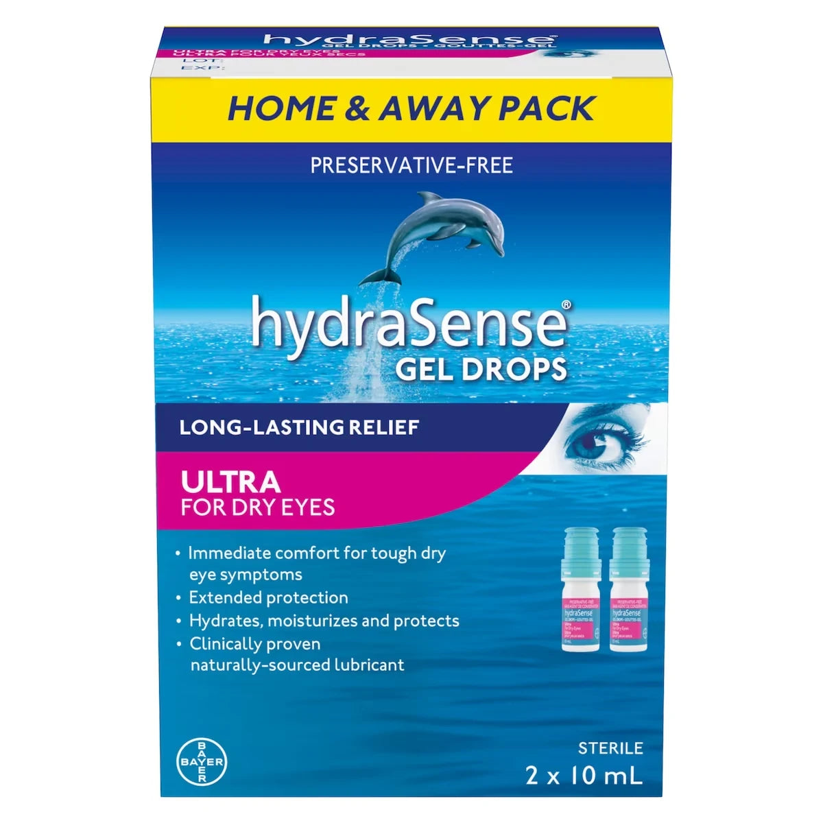 Hydrasense Ultra Eye Drops For Dry Eyes front package