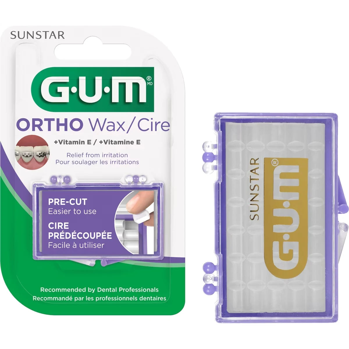 Gum Orthodontic Wax W/ Vit E front package