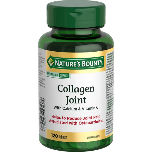 Natures Bounty Collagen Joint With Calcium & Vitamin C front package
