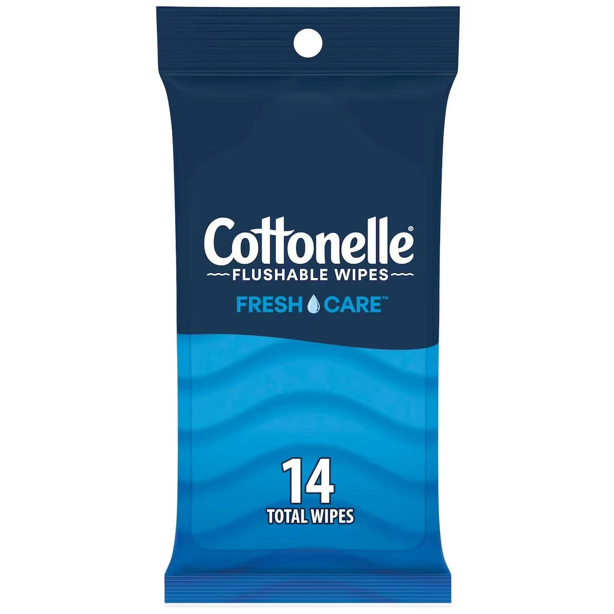 Cottonelle Fresh Care On-The-Go Flushable Wet Wipes, Adult Wet Wipes front package