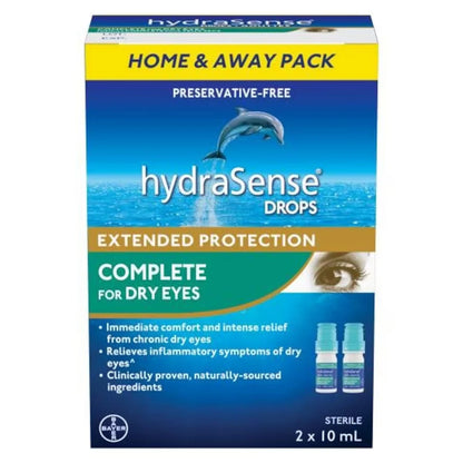 Hydrasense Complete Eye Drops For Dry Eyes front package