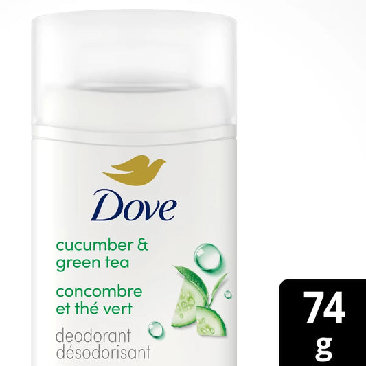 Dove Deodorant Stick, 72h Cucumber & Green Tea, Gentle & Hydrating, 74g product detail