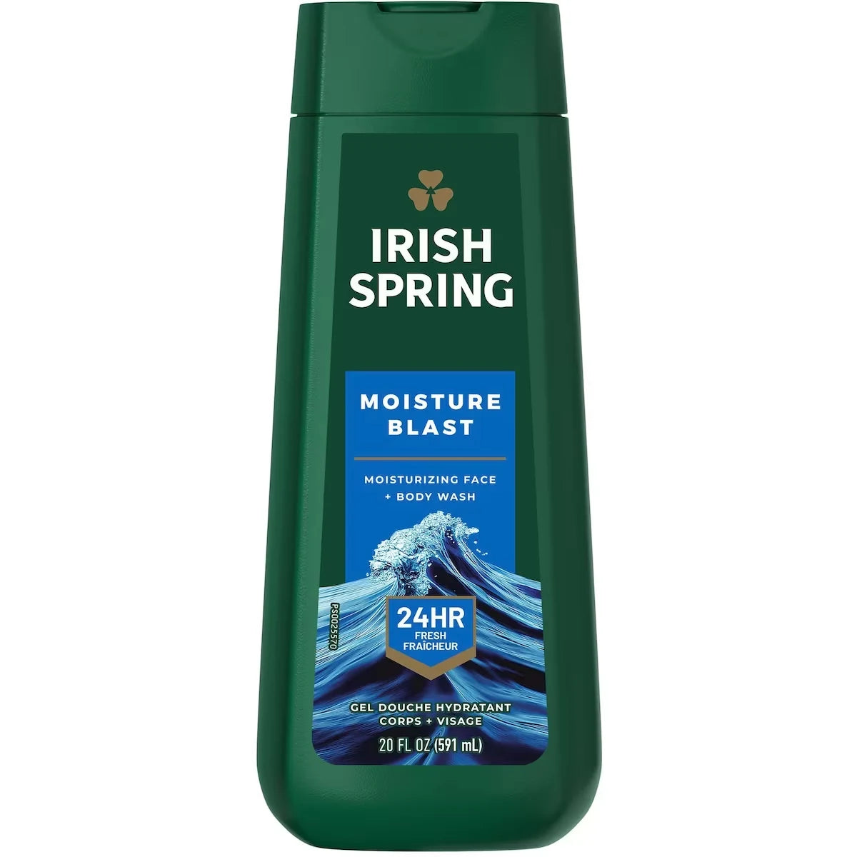 Irish Spring Moisture Blast Body Wash for Men, 591 mL front package