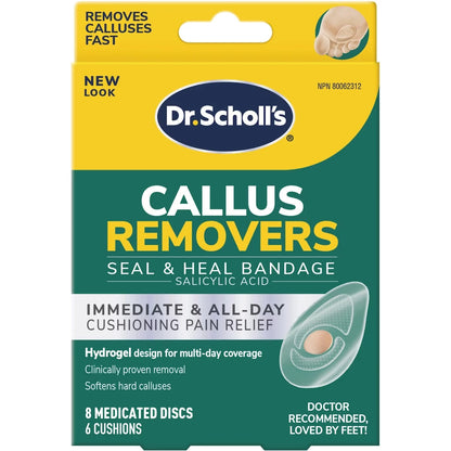 Dr. Scholl’s® Callus Removers with DuragelTM technology front package