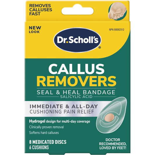Dr. Scholl’s® Callus Removers with DuragelTM technology front package