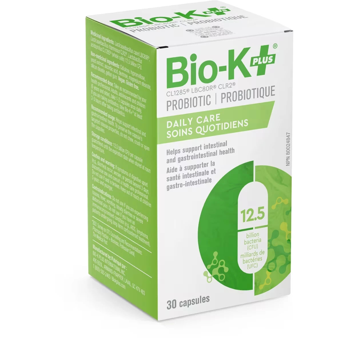 Bio-K Daily Care 12.5 Billion front package