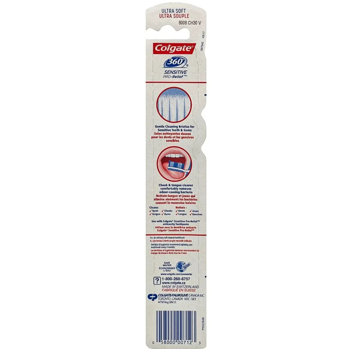 Colgate 360° Sensitive Pro Relief Toothbrush, Ultra Soft product detail