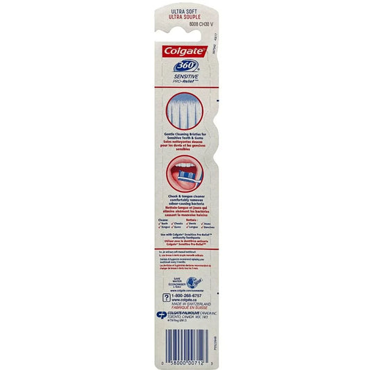 Colgate 360° Sensitive Pro Relief Toothbrush, Ultra Soft product detail
