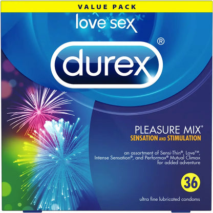 Durex Pleasure Mix Value Pack Condoms front package