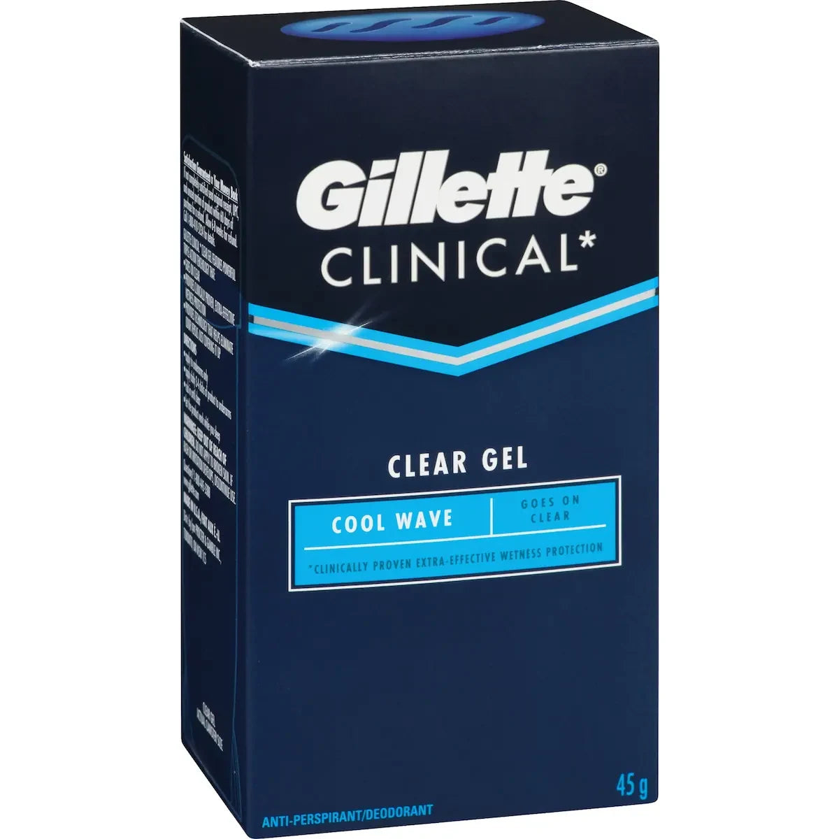 Gillette Clinical Protection Cool Wave Clear Gel Anti-Perspirant/Deodorant, 45 g product detail