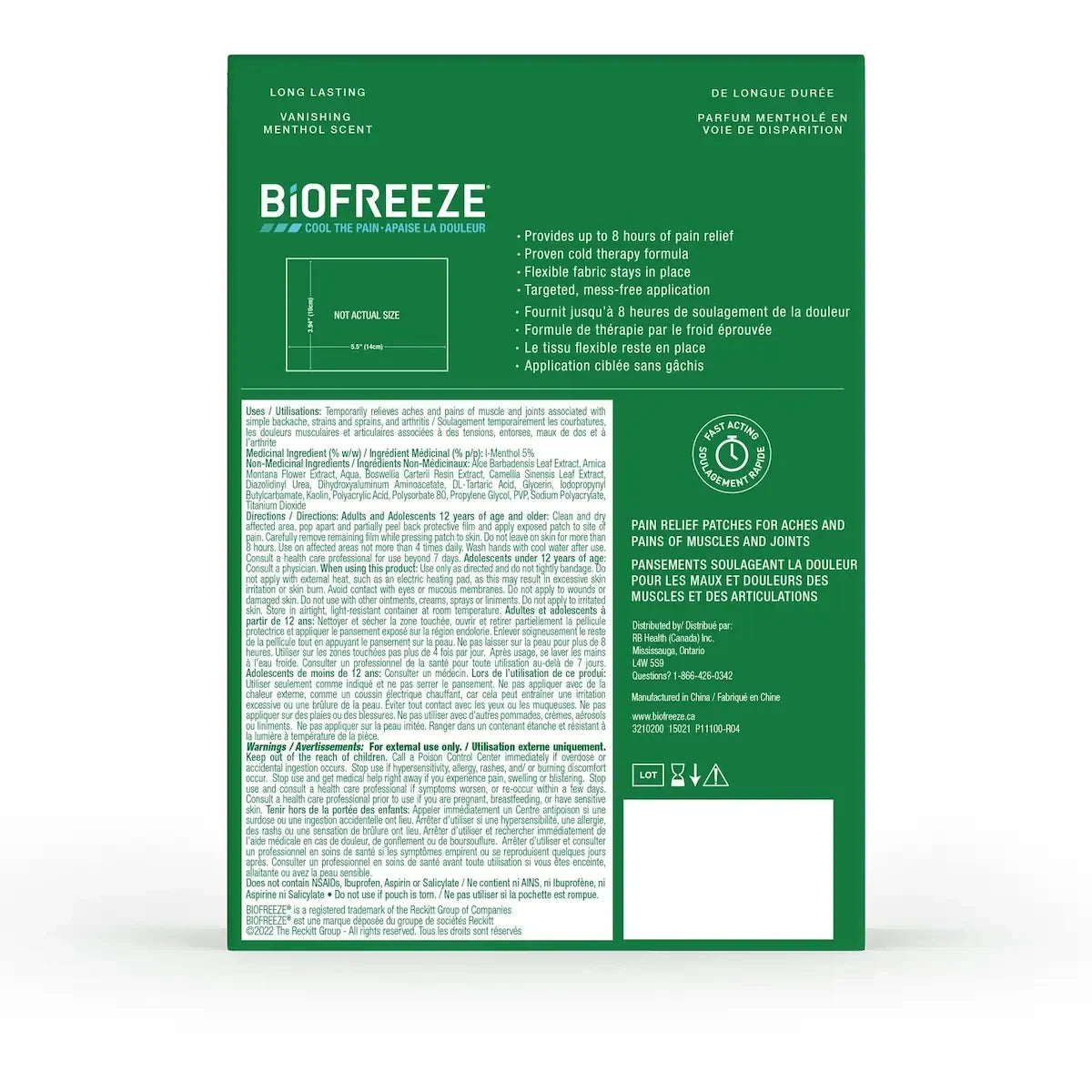 Biofreeze Pain Relief Patch product image