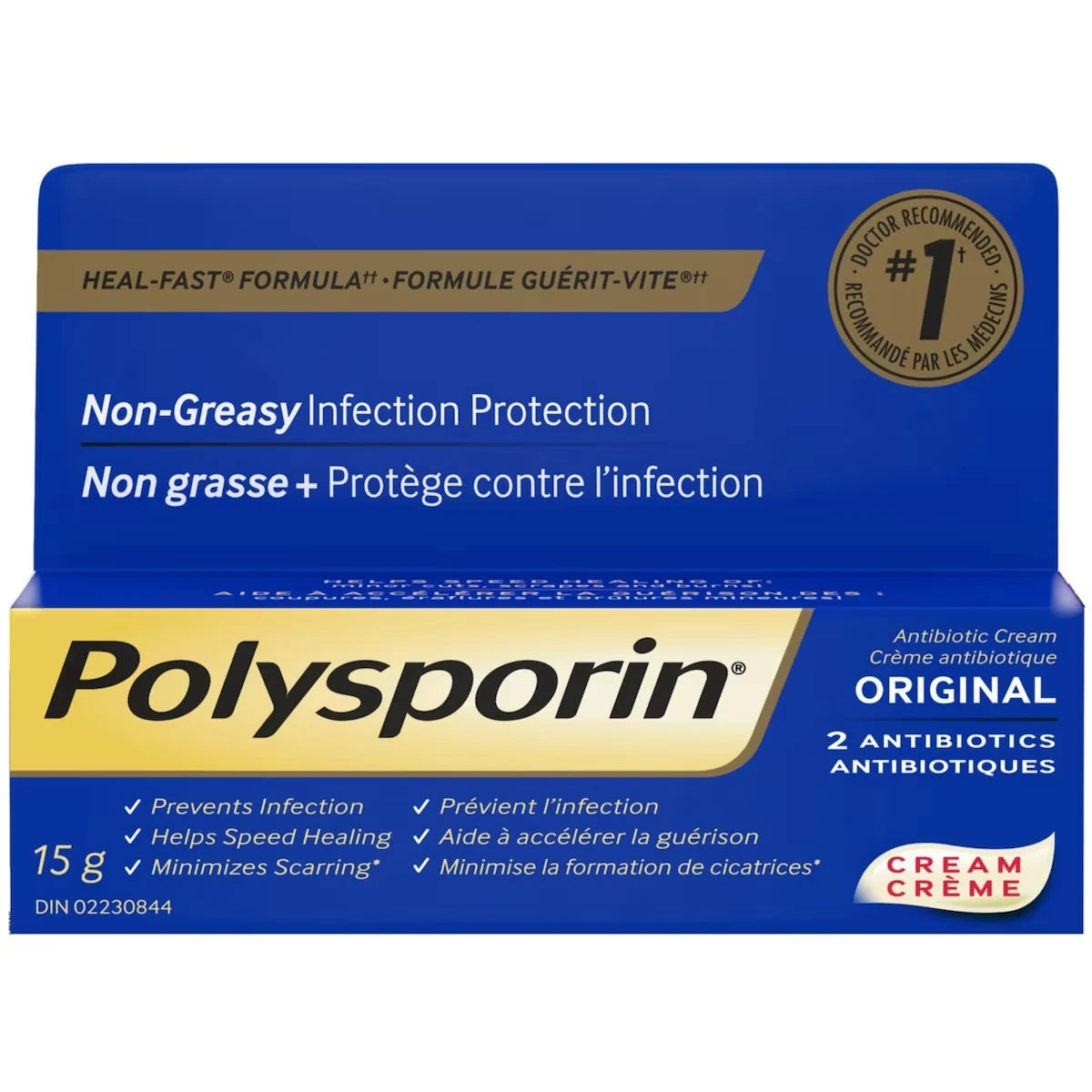 Polysporin Original Antibiotic Cream, Heal-Fast Formula product image