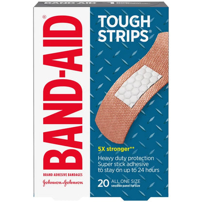 Band-Aid Tough-Strips Adhesive Bandages front package