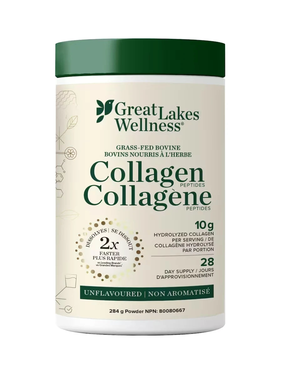 Great Lakes Wellness Bovine Collagen Peptides Unflavoured front package